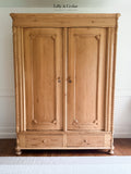Antique Pine Knockdown Armoire