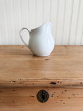 Vintage Small White Ceramic Pitcher