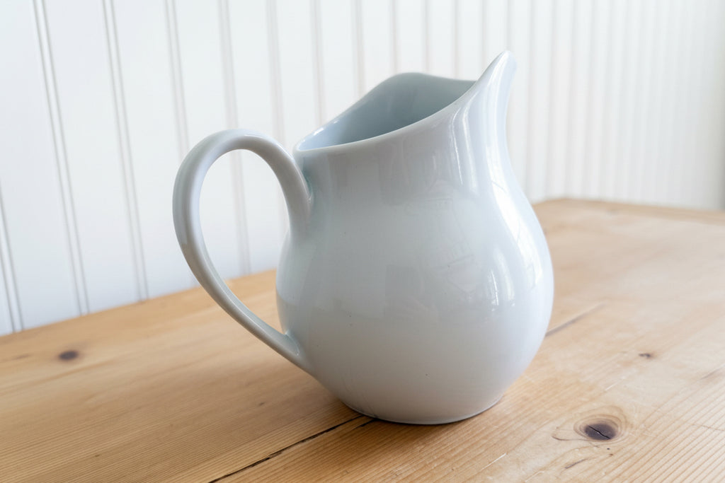 Vintage Small White Ceramic Pitcher