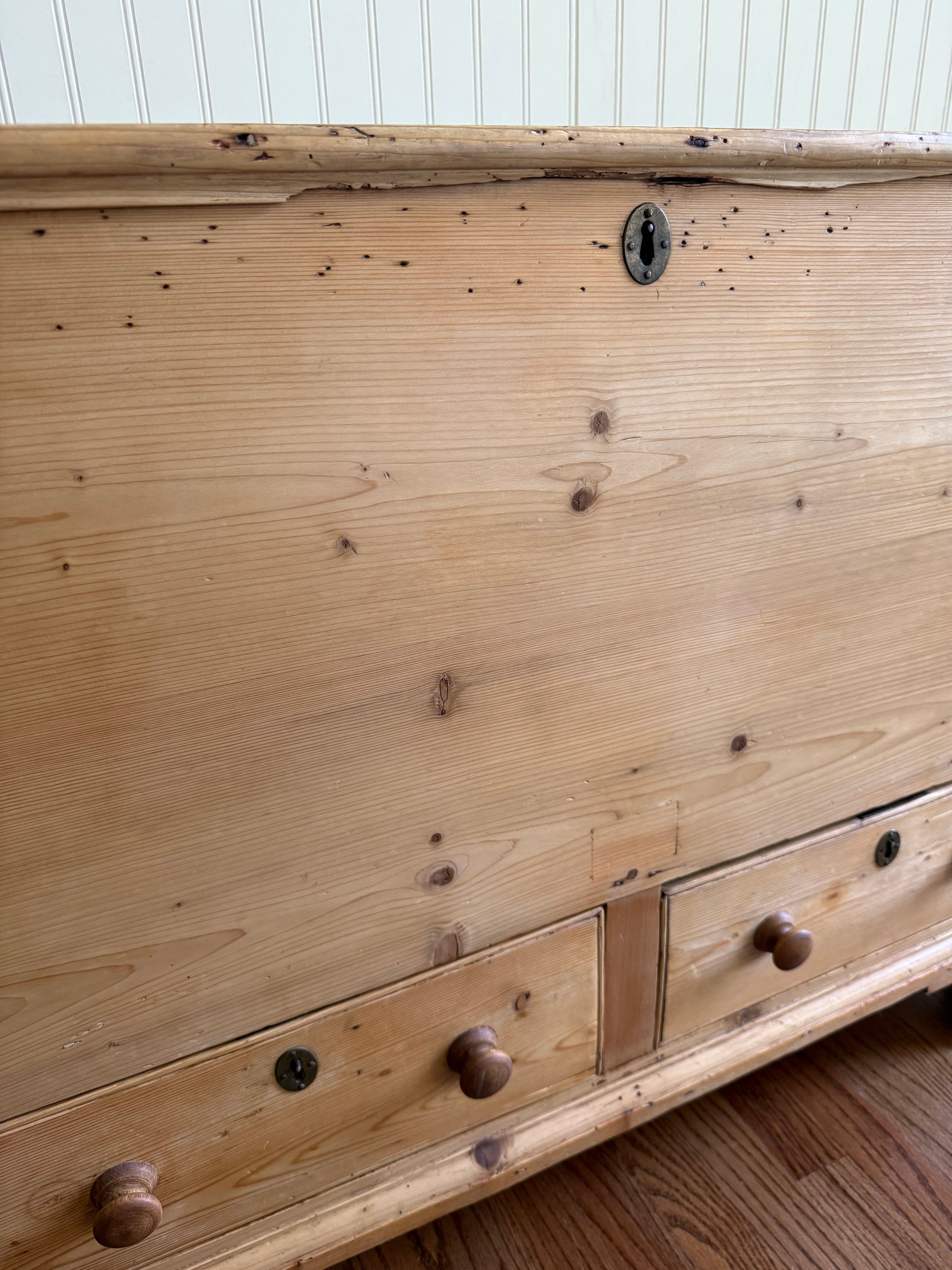 Antique Pine Mule Chest