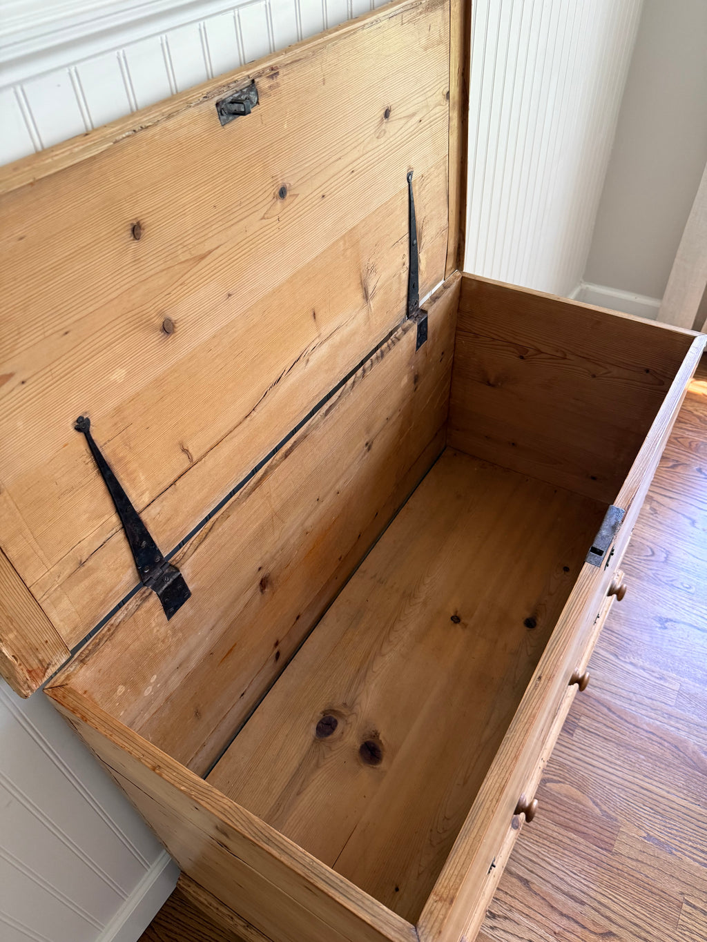 Antique Pine Mule Chest