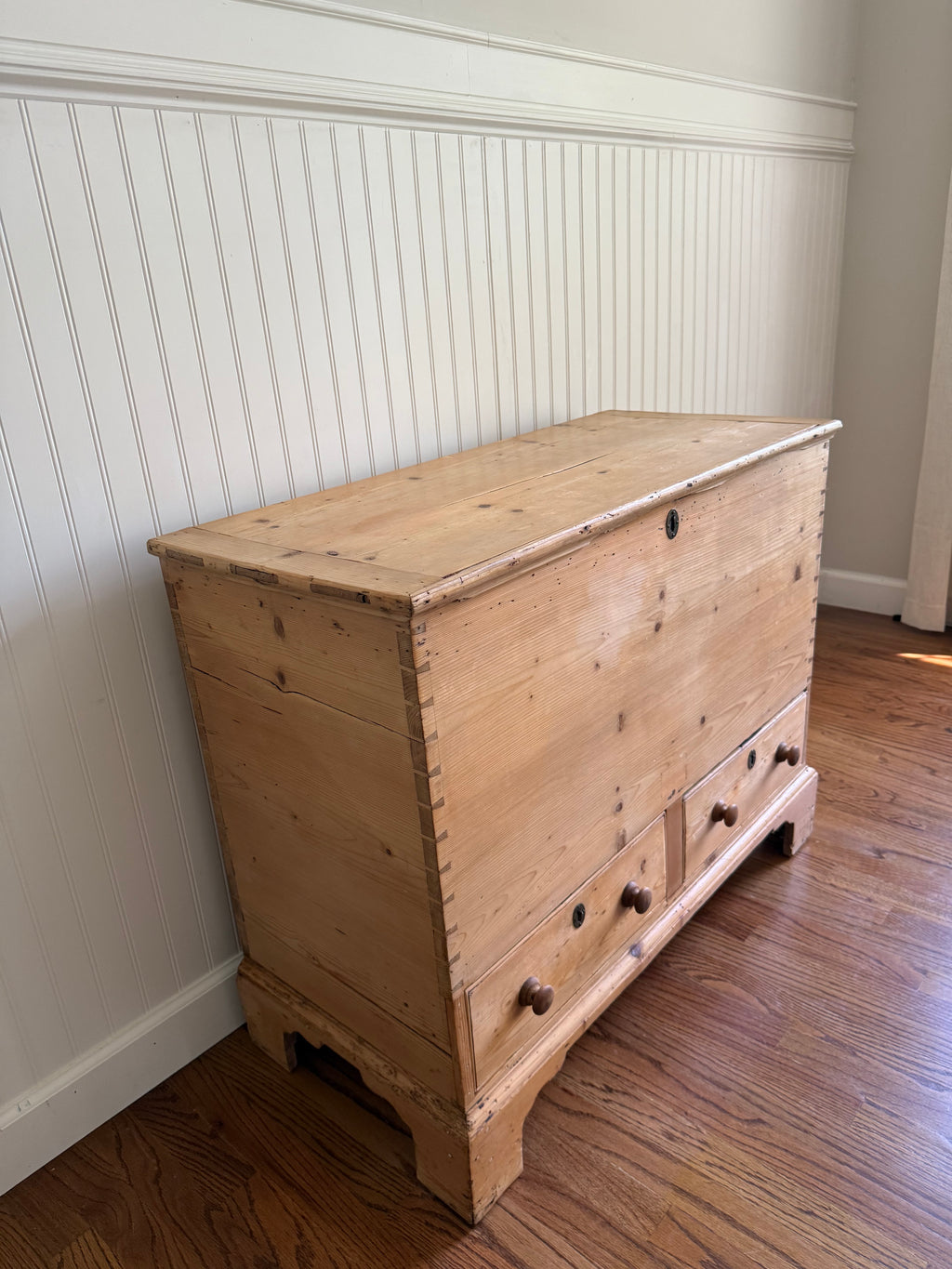 Antique Pine Mule Chest