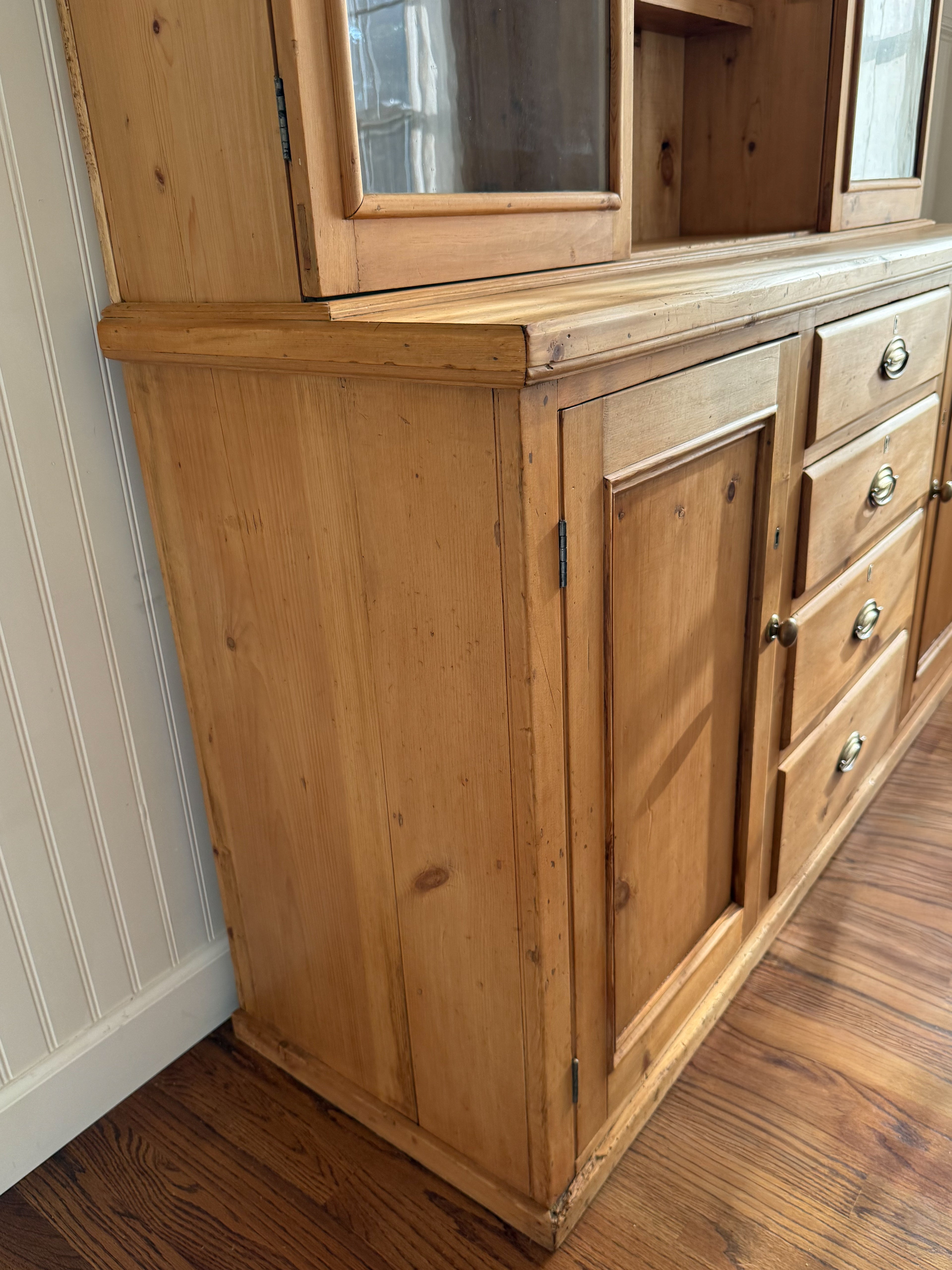 Antique English Pine Hutch