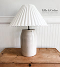 Vintage Water Filter Crock Lamp