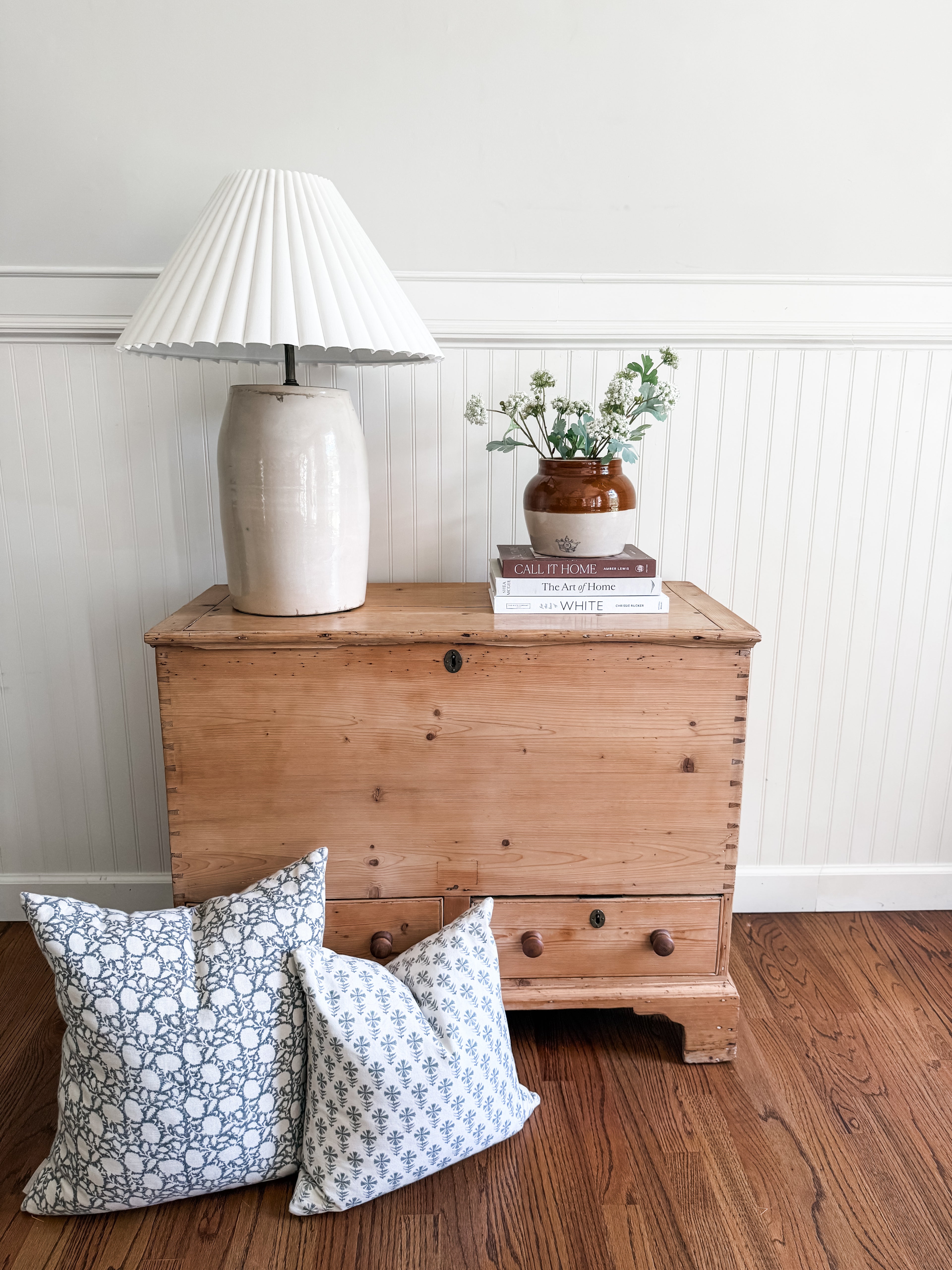 Antique Pine Mule Chest