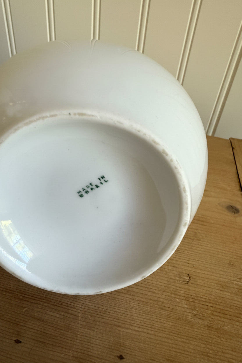 Vintage Small White Ceramic Pitcher