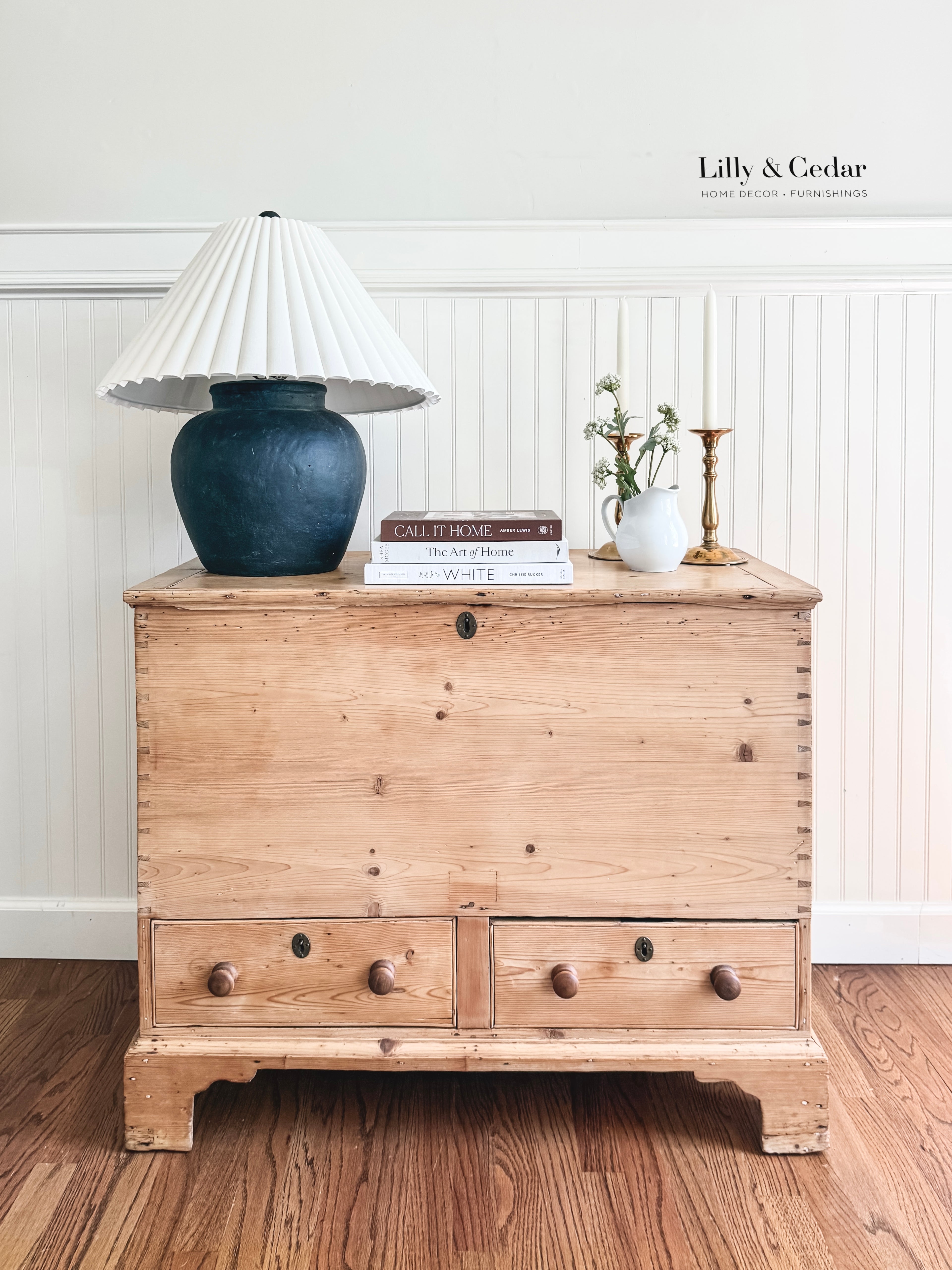 Antique Pine Mule Chest