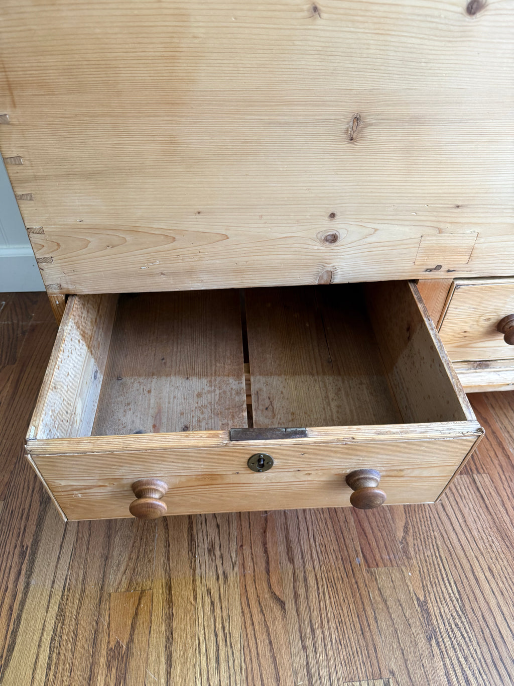Antique Pine Mule Chest