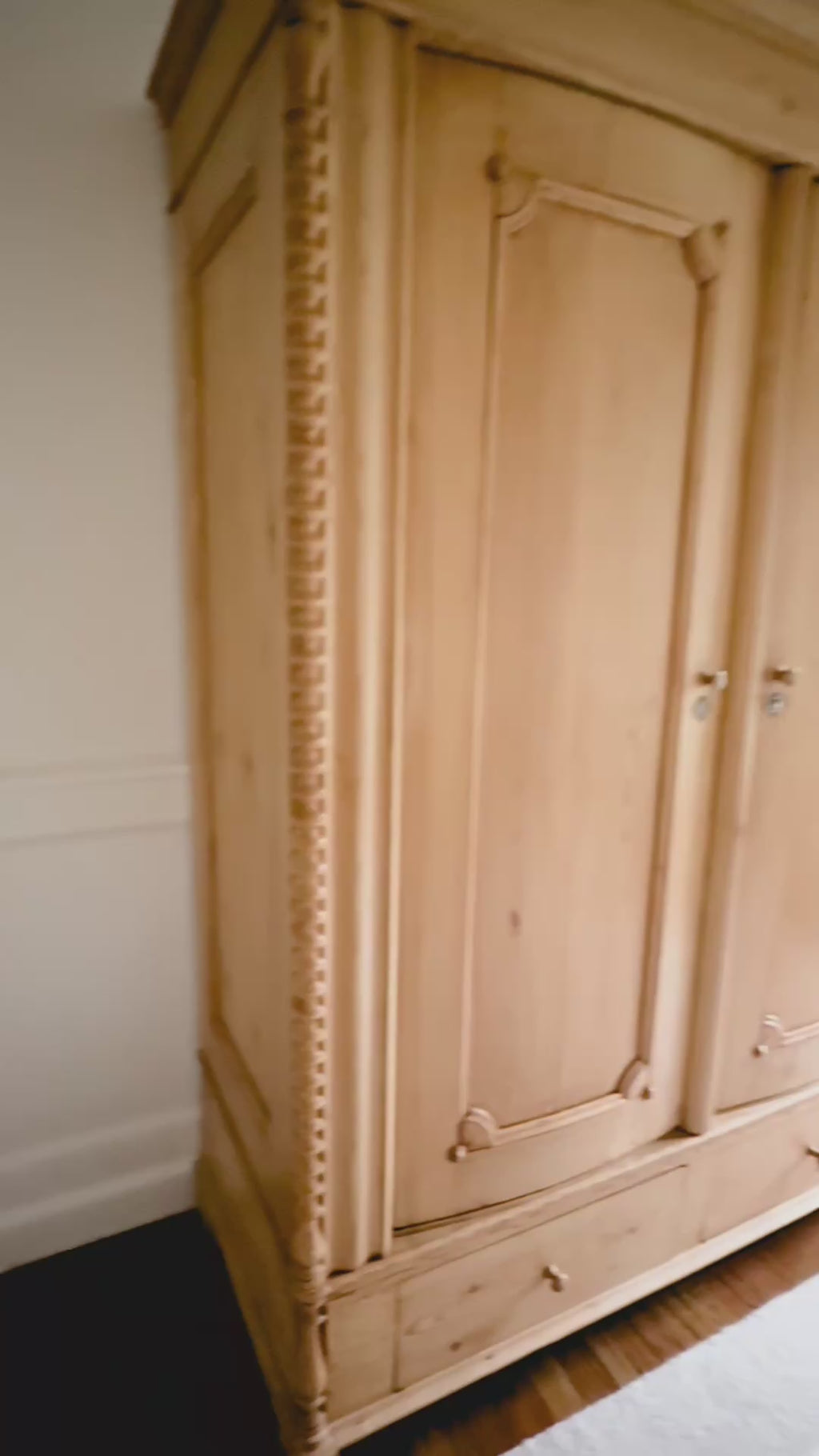 Antique Pine Knockdown Armoire
