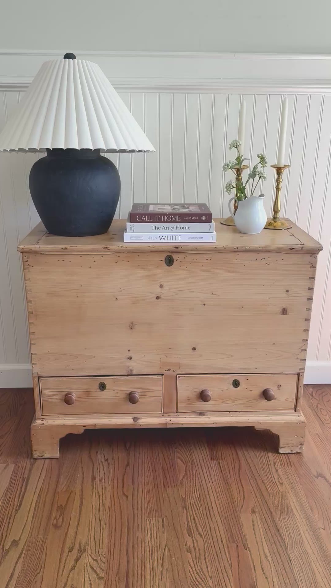 Antique Pine Mule Chest